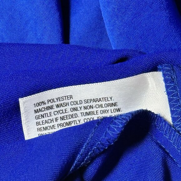 NWT A New Day Womens 3x Royal Blue Halter Top With Tie Back Blouse - Picture 15 of 15